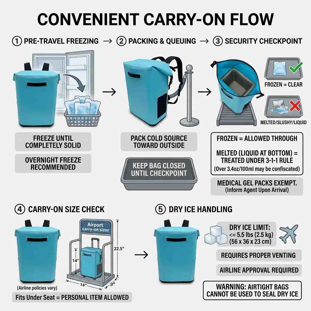 Travel Cooler Backpacks: ป้องกันการรั่วซึมและพกพาสะดวก