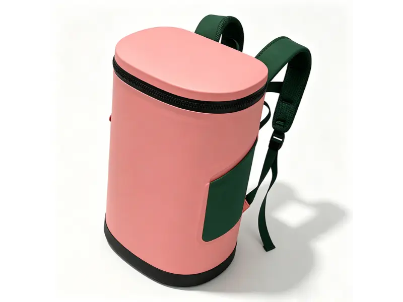 กระเป๋าเป้สะพายหลังเก็บความเย็นแบบ Barrel Insulated พร้อมซิปด้านบนสำหรับการตั้งแคมป์และชายหาด
